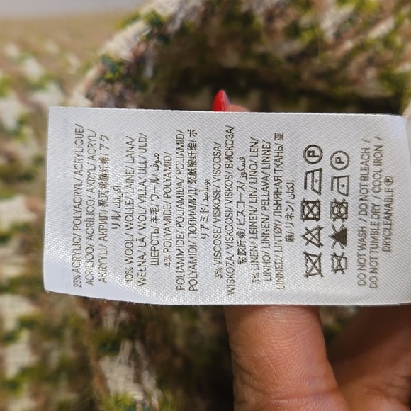 Boden Relaxed Wool Cotton Boucle Tweed Full Button Overshirt Shacket NWOT - Picture 14 of 16